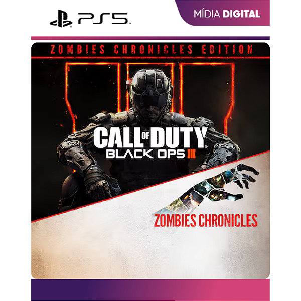 Call of Duty Black Ops 3 Zombies Chronicles PS5 Mídia Digital