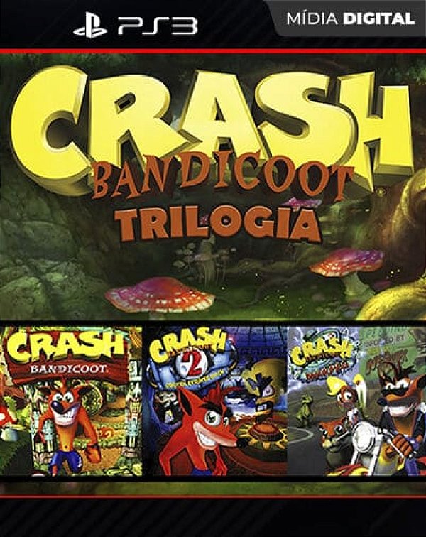 Crash 1, 2, 3 ( PS1 Classic ) Playstation 3 Mídia Digital - Mídia Digital