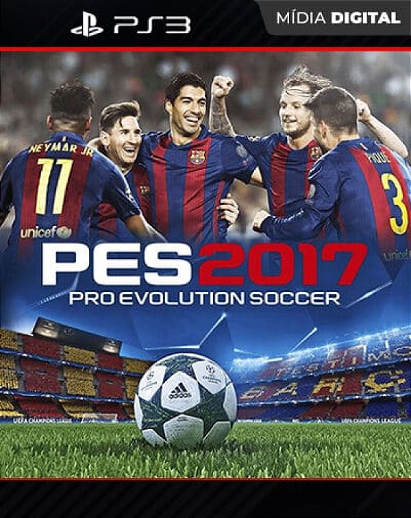 PES Pro Evolution Soccer 2017 Playstation 3 Mídia Digital - Mídia Digital