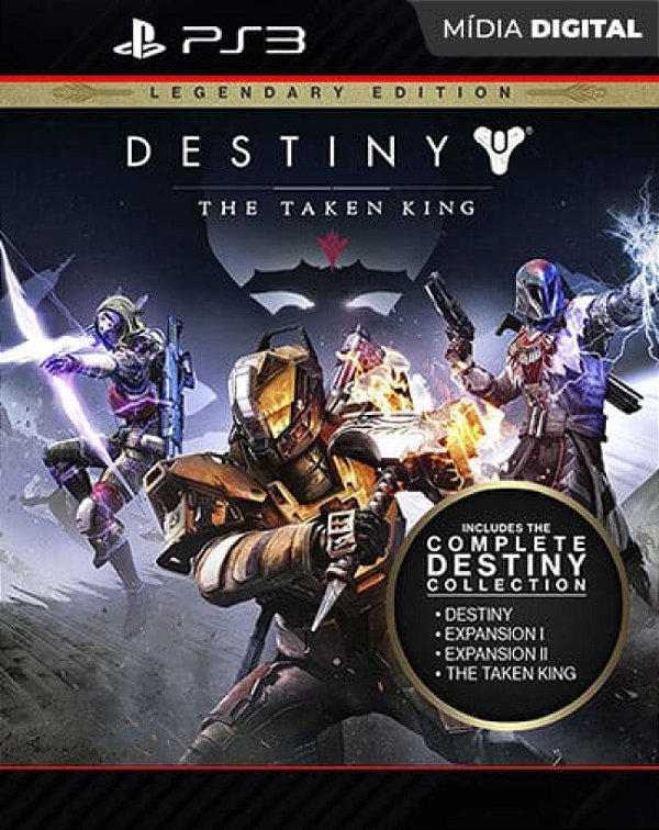Destiny: The Taken King   Edição Lendária Playstation 3 Mídia Digital - Mídia Digital