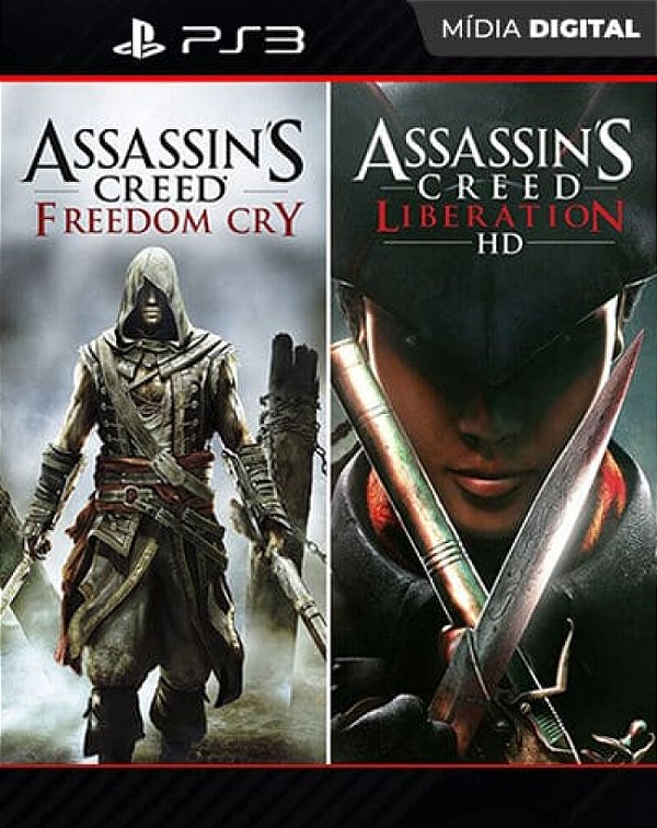 Assassins Creed Liberation HD e Freedom Cry Playstation 3 Mídia Digital - Mídia Digital