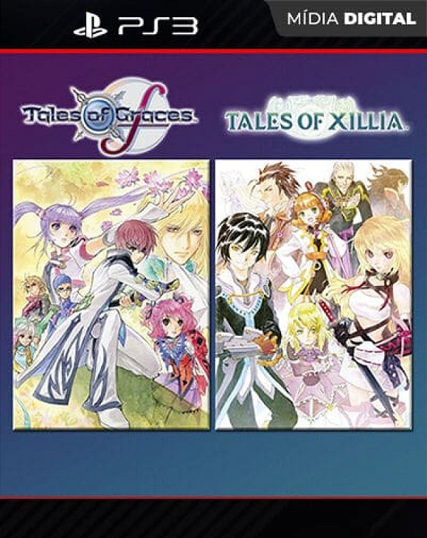 Tales of Graces f + Tales of Xillia Playstation 3 Mídia Digital - Mídia Digital