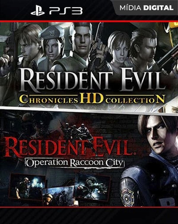 Resident Evil Chronicles HD + Operation Raccon City Playstation 3 Mídia Digital - Mídia Digital