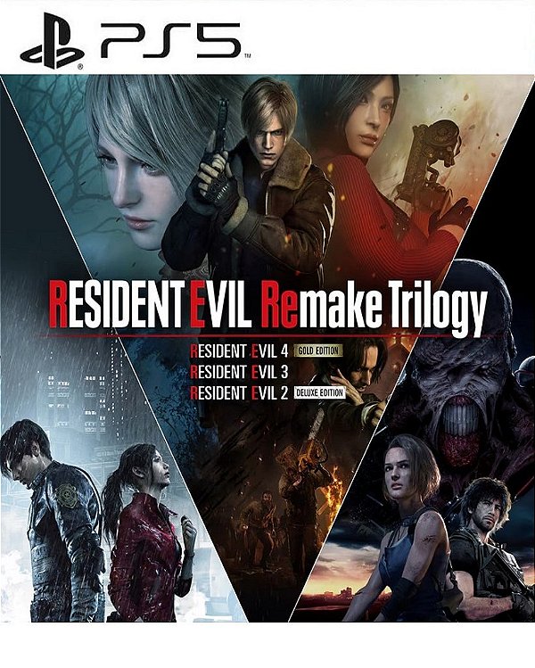Resident Evil Remake Trilogy PS5 - Midia Digital