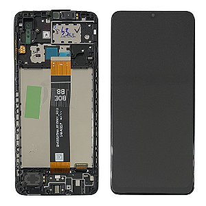 Frontal Tela Display Samsung A02 A022 Com Aro Original