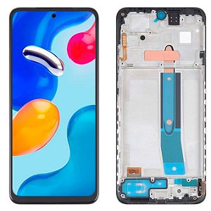 FRONTAL TELA DISPLAY XIAOMI NOTE 11S 4G / NOTE 11 4G / NOTE 12S / M4 PRO 4G COM ARO 1 LINHA OLED