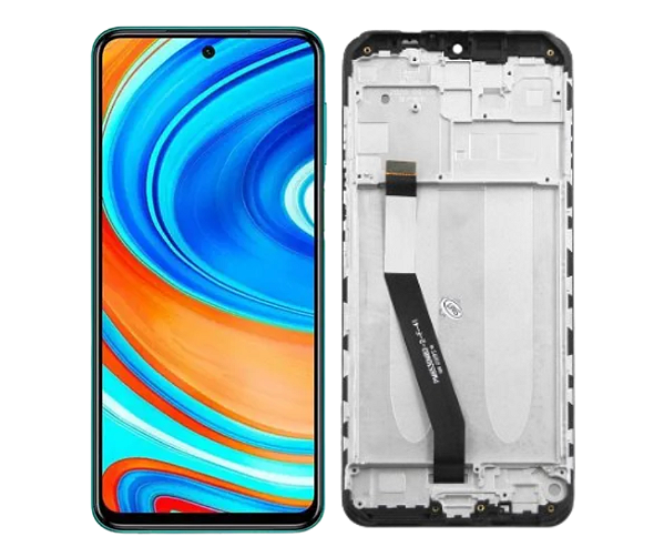 FRONTAL DISPLAY REDMI 9 - ORIGINAL CHINA C/ARO - PRETO