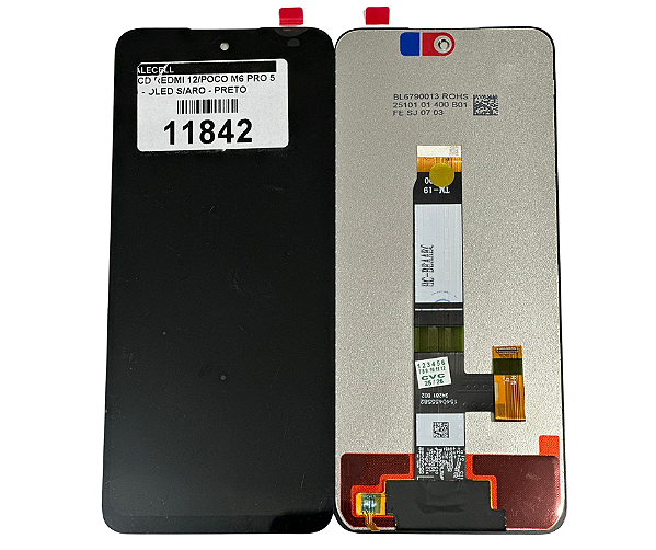 LCD REDMI 12/POCO M6 PRO 5G - ORIGINAL CHINA S/ARO - PRETO