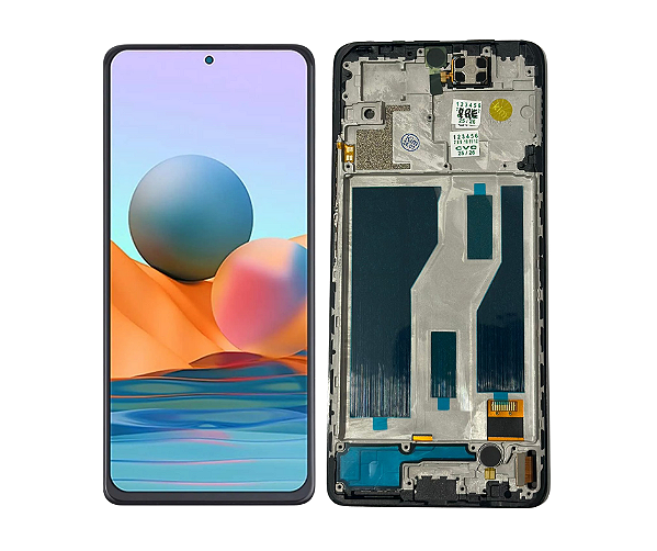 FRONTAL DISPLAY REDMI NOTE 10 PRO (4G) - VIVID C/ARO C/COMPONENTES - PRETO