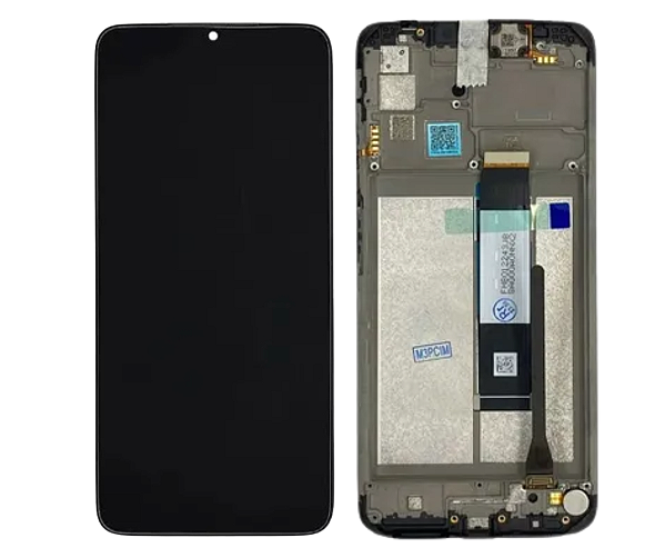 FRONTAL DISPLAY POCO M3/REDMI 9T - VIVID C/ARO - PRETO C/COMPONENTE