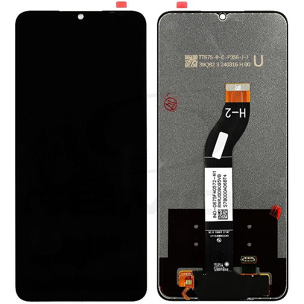 FRONTAL DISPLAY REDMI 13C/POCO C65 - ORIG VEZR/SVC S/ARO - PRETO (VERSAO H-2)