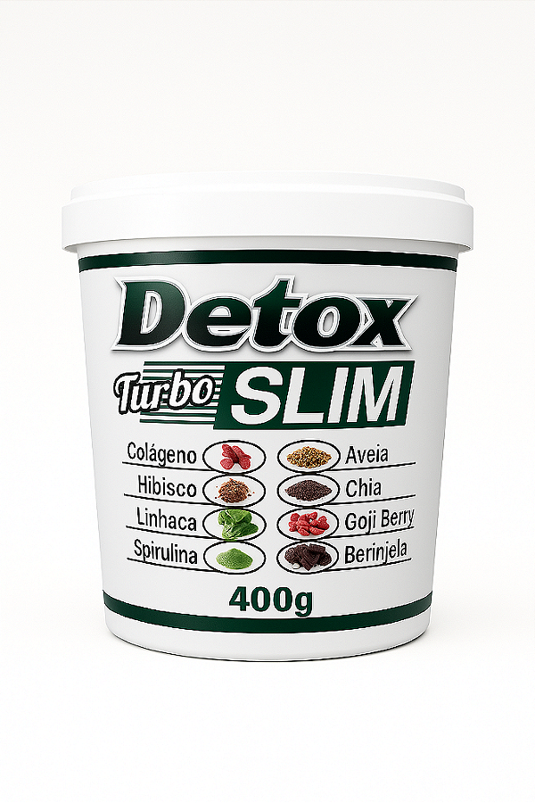Detox Turbo Slim – Pote 400g | Fonte de Fibras Naturais