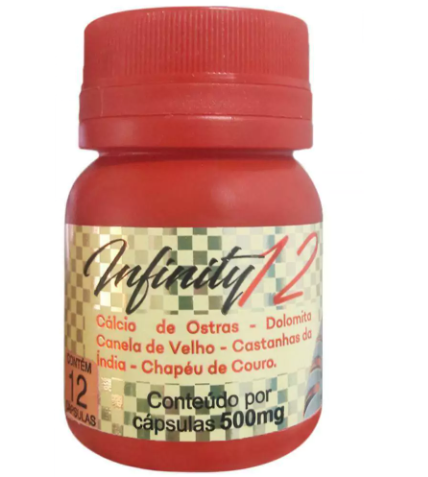 Infinity 12 | 12 Capsulas - 500mg