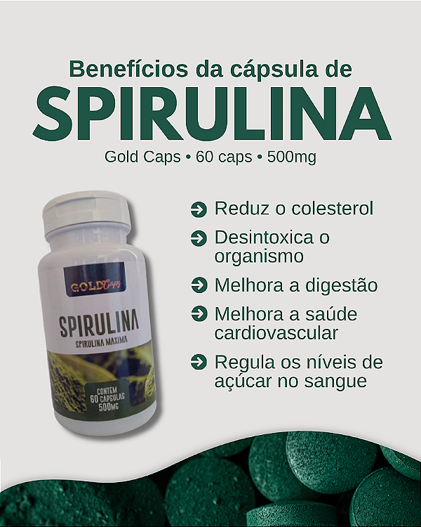 Spirulina | 60 Capsulas - 500mg