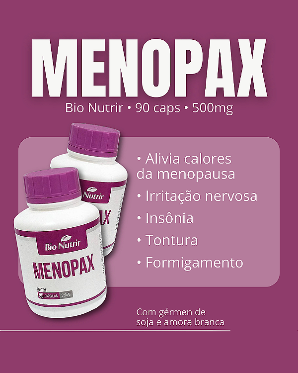 Menopax | 60 Capsulas - 500mg