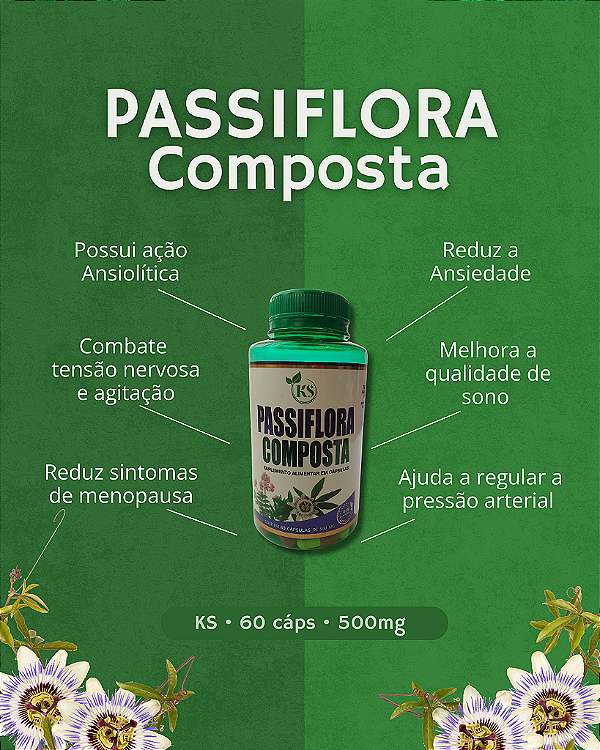 Passiflora Composta | 60 Capsulas - 500mg