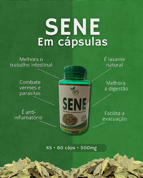 Sene | 60 Capsulas - 500mg