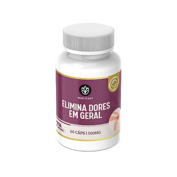 Elimina Dores em Geral Mais Plant | 60 Capsulas - 500mg