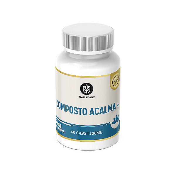 Composto Acalma + Mais Plant 60 Caps 500mg