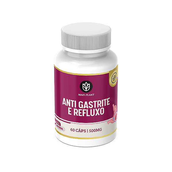 Anti Gastrite e Refluxo Mais Plant | 60 Cápsulas - 500mg