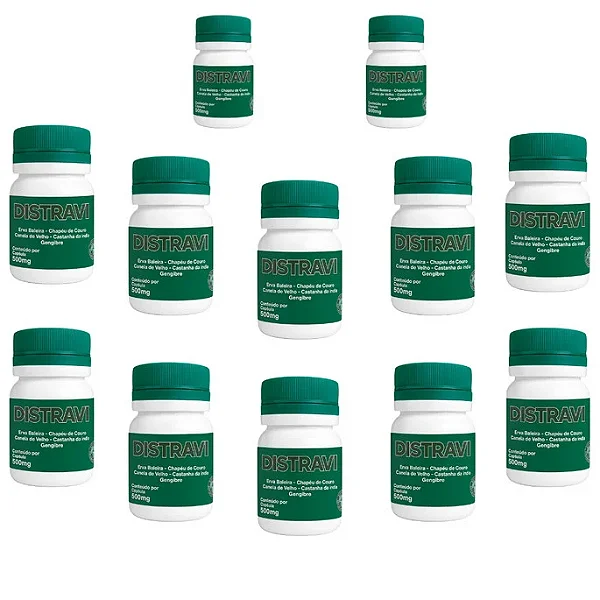 Kit 12 Distravi Dores Articulares | 500mg Frete Grátis