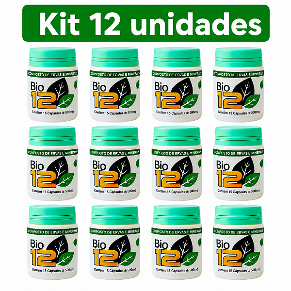 Kit 12 Frascos Bio 12 Frete Grátis