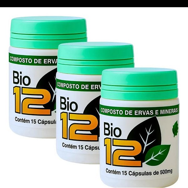 Kit 3 Frascos Bio 12 Frete Grátis