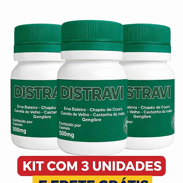 Kit 3 Distravi Dores Articulares | 500mg Frete Grátis