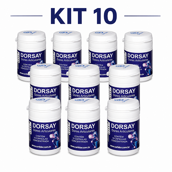 Kit 10 Unidades de Dorsay 10 Cápsulas Frete Grátis