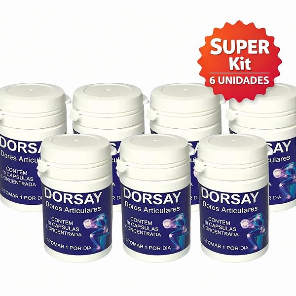 Kit 6 Unidades de Dorsay 10 Cápsulas Frete Grátis