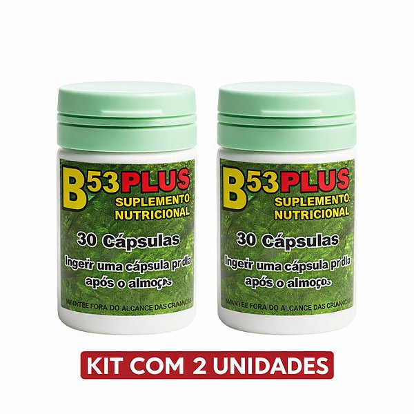 Kit 2 B53 Plus 30 Capsulas | Frete Grátis