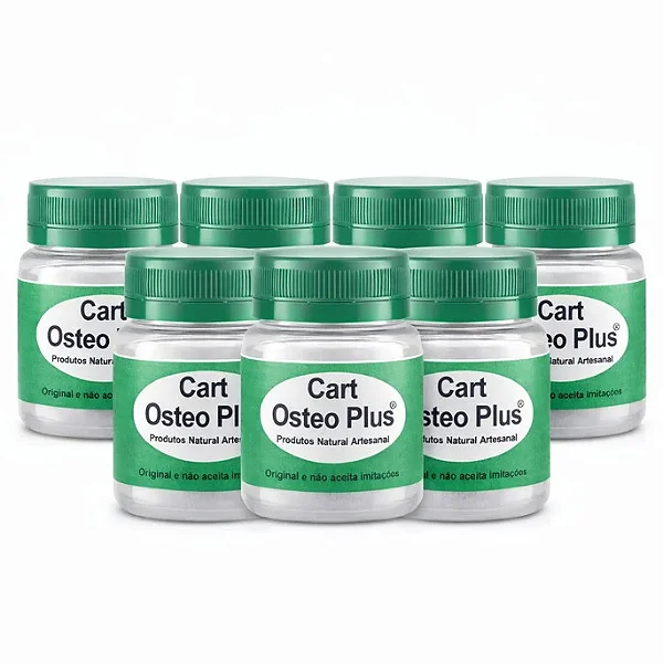 Kit 6 Cart Osteo Plus sem Sabor 15 Caps 500mg | Frete Grátis