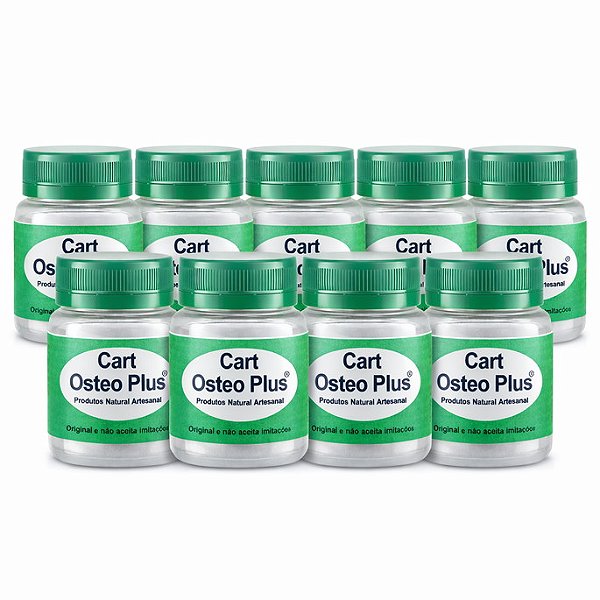 Kit 10 Cart Osteo Plus sem Sabor 15 Caps 500mg | Frete Grátis