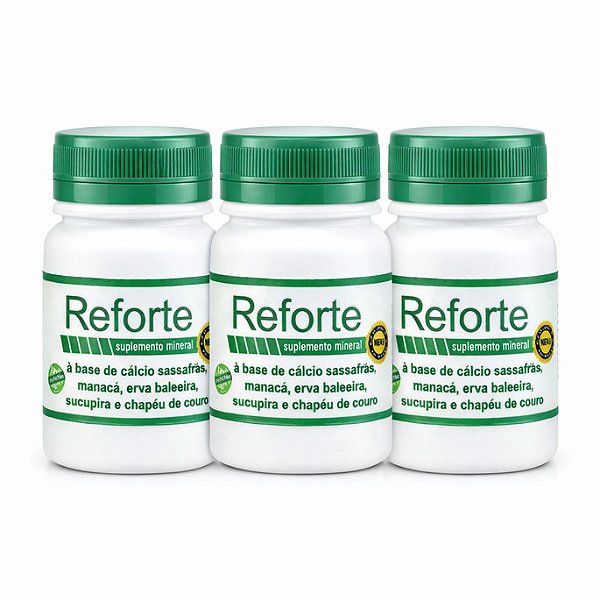 Kit 3 Reforte Suplemento Mineral | Frete Grátis