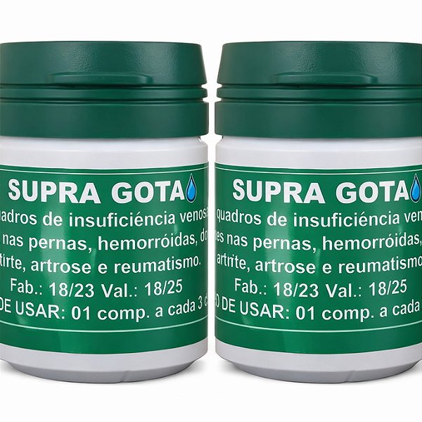Kit 2 Potes Supra Gota | 500mg - Frete Grátis