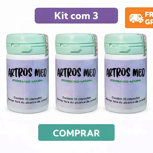 Kit 3 Artrosmed 100% Original | 500mg - Frete Grátis
