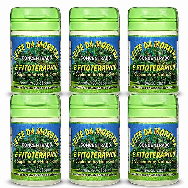 Kit 6 Leite da Moreira 30 Cápsulas Original | Frete Grátis
