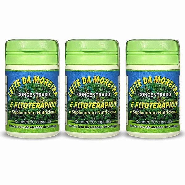 Kit 3 Leite da Moreira 30 Cápsulas Original | Frete Grátis