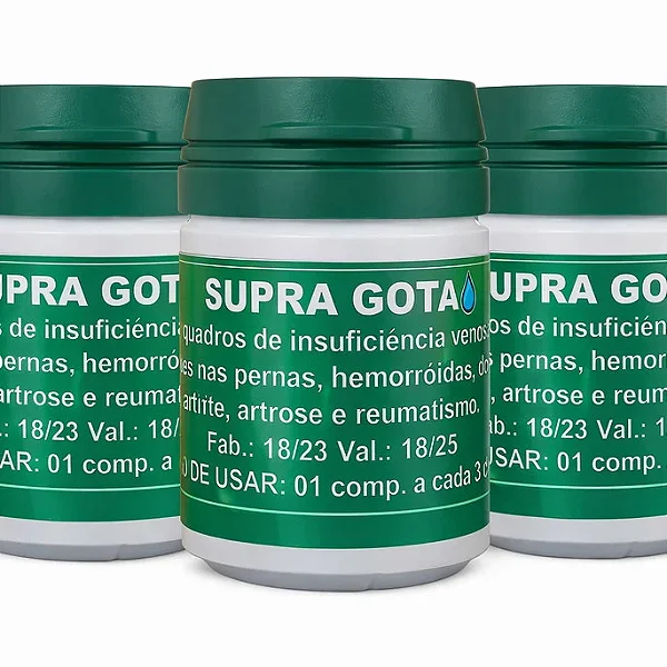 Kit 5 Potes Supra Gota | 500mg - Frete Grátis