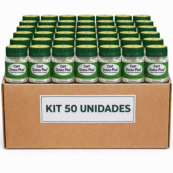 Kit 50 Atacado Cart Osteo Plus sem Sabor 15 Caps 500mg