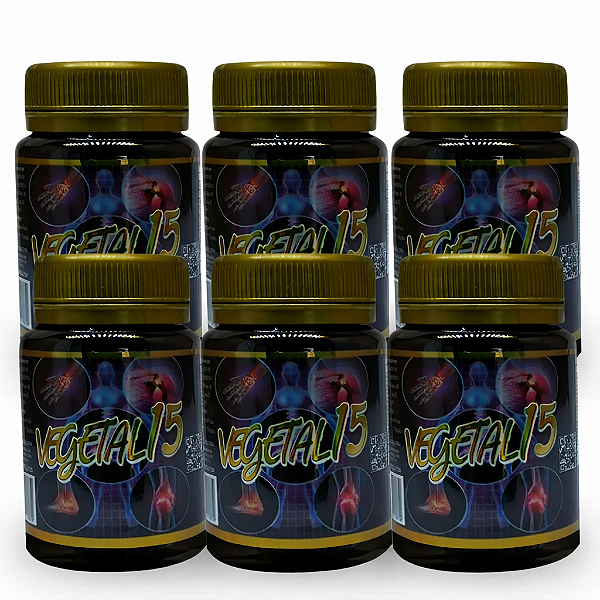 Kit 25 Atacado Vegetal 15 com 15 Cápsulas Sem Sabor Vegano