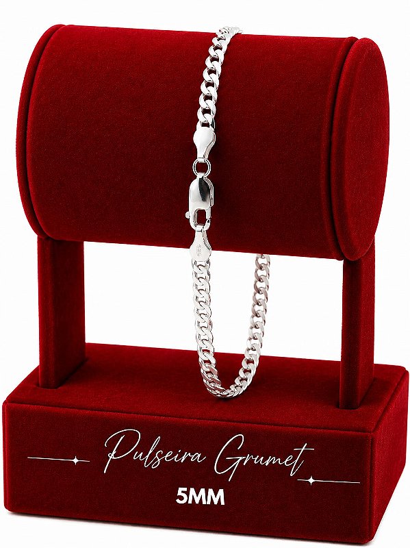 Pulseira Grume 5mm - 14cm