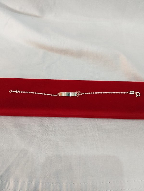 Pulseira Placa Menina – Prata 925