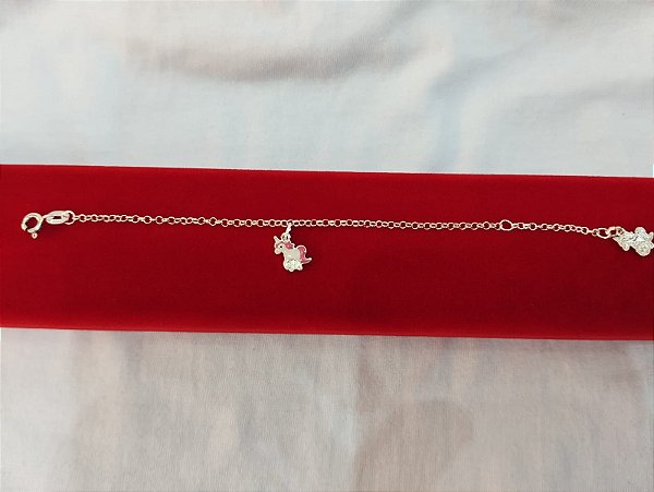 Pulseira Unicórnio – Prata 925
