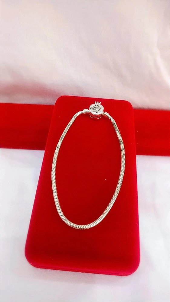 Pandora Tranca Cravejada – Prata 925