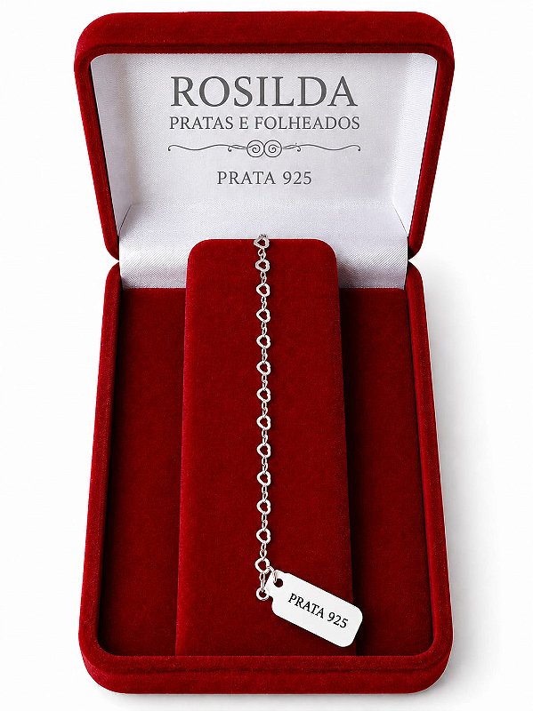 Pulseira Feminina Elo Coração