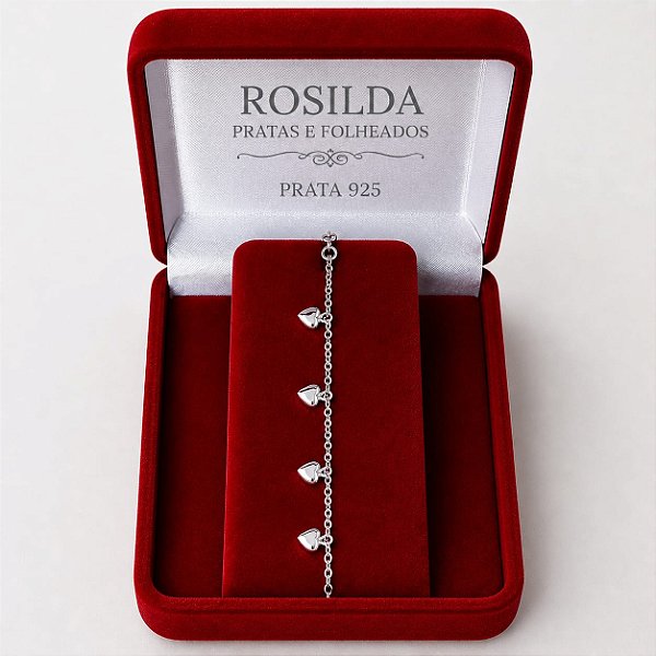 Pulseira Feminina Coração