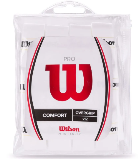 KIT OVERGRIP WILSON PRO COMFORT 12 UNIDADES - BRANCO