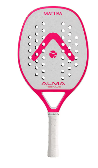 RAQUETE ALMA GENIUS MATIRA BRANCA E ROSA