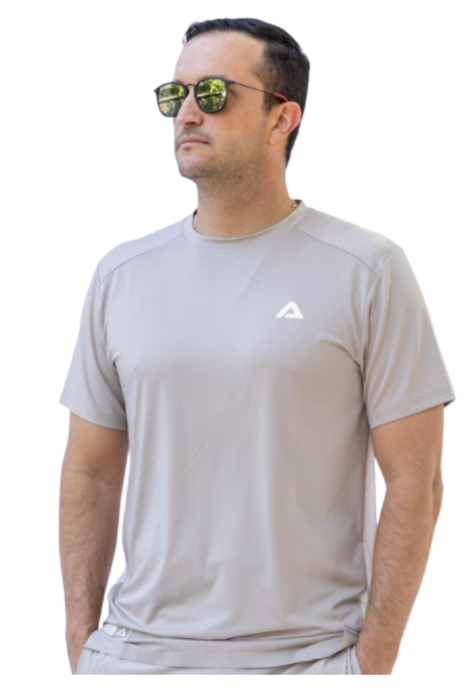 CAMISETA AMA SPORT - AMA TECH - BEGE